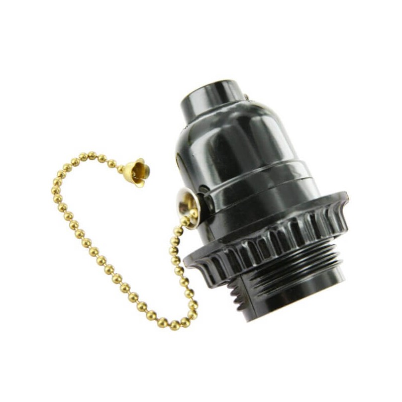Lot De 3 Douilles E27 Avec Câble 3.5 M Et Interrupteur - Noir, Pour Lampadaires, Suspensions, Projets DIY