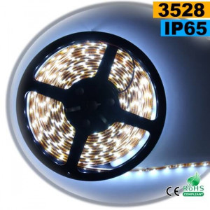 Strip Led blanc SMD 3528 IP65 60leds/m 30m