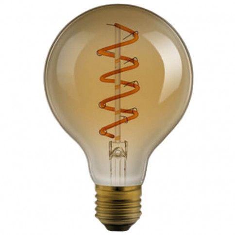Ampoule sphérique  Globe filament LED Twisted G95 - 4 watts culot E27