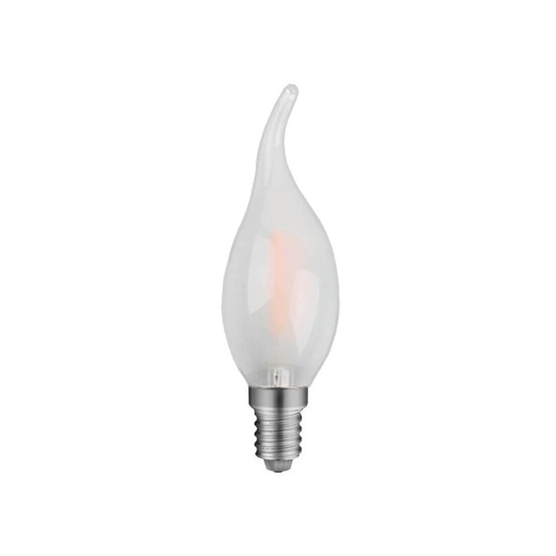 Ampoule flamme coup de vent filaments-LED - 2 watts culot E