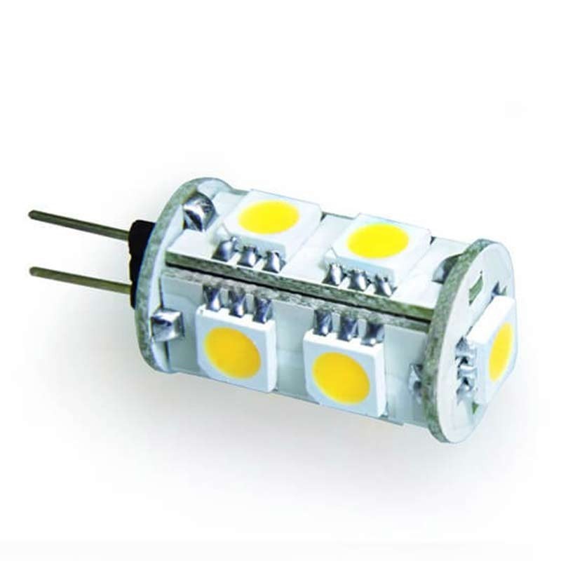 Ampoule 9 LED type 5050 SMD 12 volts culot G4