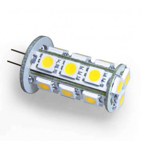 Ampoule 18 leds type 5050 SMD 12 volts culot G4