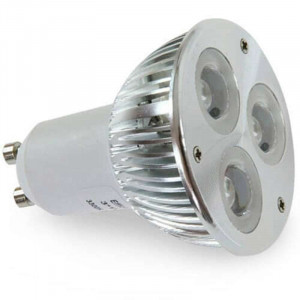 High power GU10 3 LED bulb