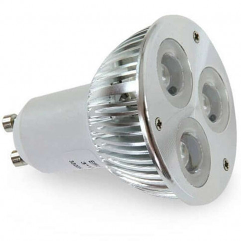 High power GU10 3 LED bulb