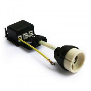 Porcelain bases for GU10 bulbs