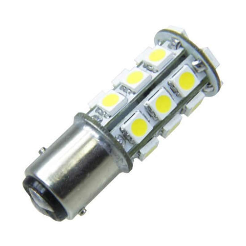 Ampoule LED auto 27 LED SMD 12 volts Bay15 D bipolaire