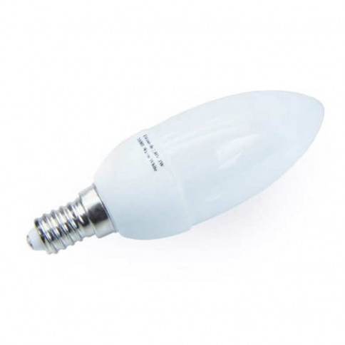 Ampoule flamme 21 LED SMD type 5050 verre opaque à culot E14