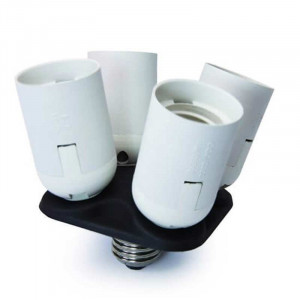 Adaptor sockets x4 E27 base
