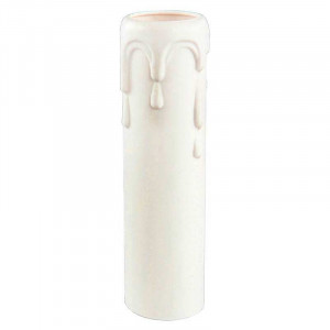 Fausse bougie pour lustre blanc