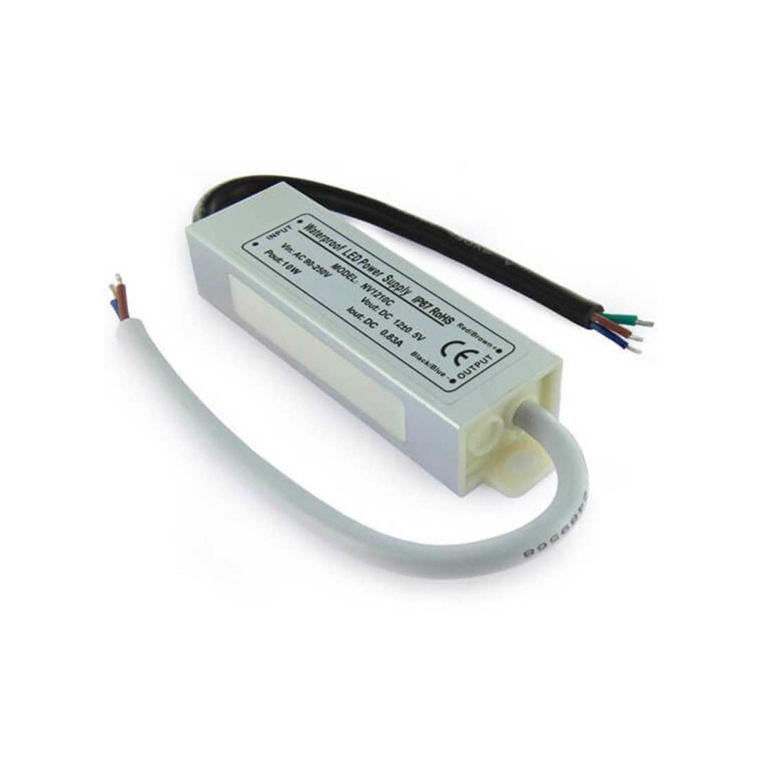 Alimentation LED Transformateur 12 volts - 10 watts étanche