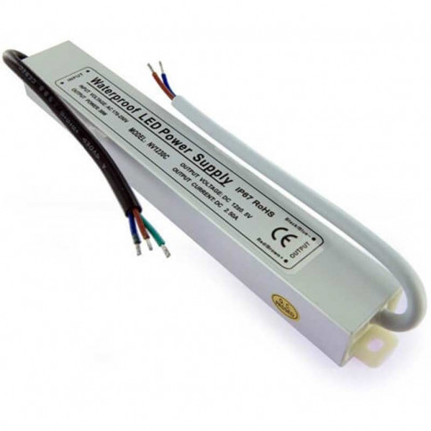 12 volt - 30 watt IP67 waterproof transformer