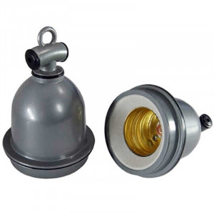 E40 lampholder for industrial lamp with suspension ring