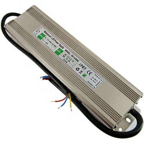 Alimentation LED transformateur 12 volts - sortie unique de 200 watts IP67