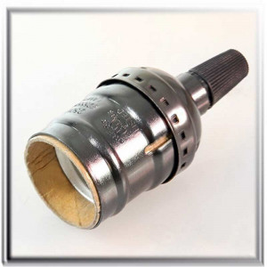  E27 black bronze vintage style screw lampholder