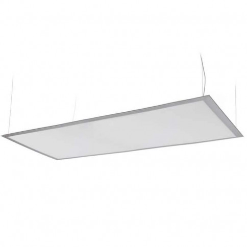 Panneau lumineux LEDs suspendu par câbles 80 watts 400 x 1400 mm