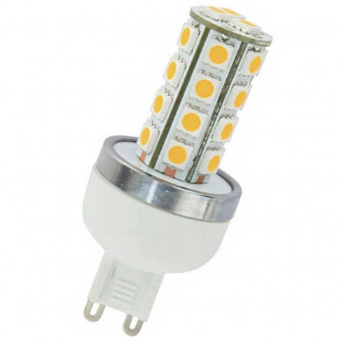Ampoule LED à culot G9 équipée de 27 LED type 5050 SMD 230 volts