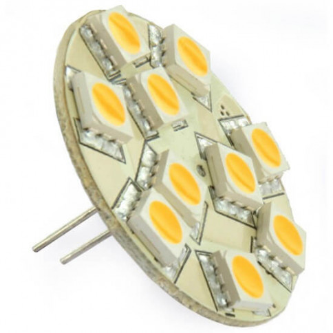 Ampoule 10 LED type 5050 SMD 10 à 30 volts culot G4 Coaxial