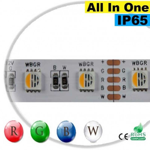  Strip LEDs RGB-W IP65 - LED "All in one" sur mesure 