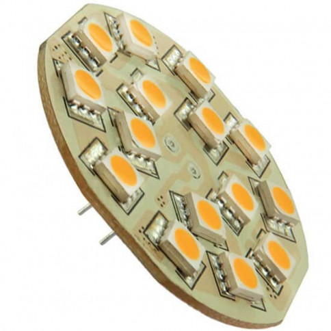 15 LEDs SMD - 10 à 30 volts Culot G4 Coaxial