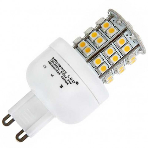 Ampoule 48 LED SMD dimmable  230 volts à culot G9