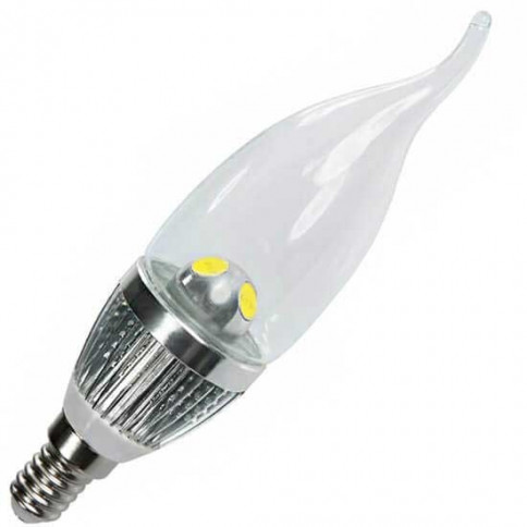 Flame bulb gale E14 -3 x 1 watt LEDs MCOB