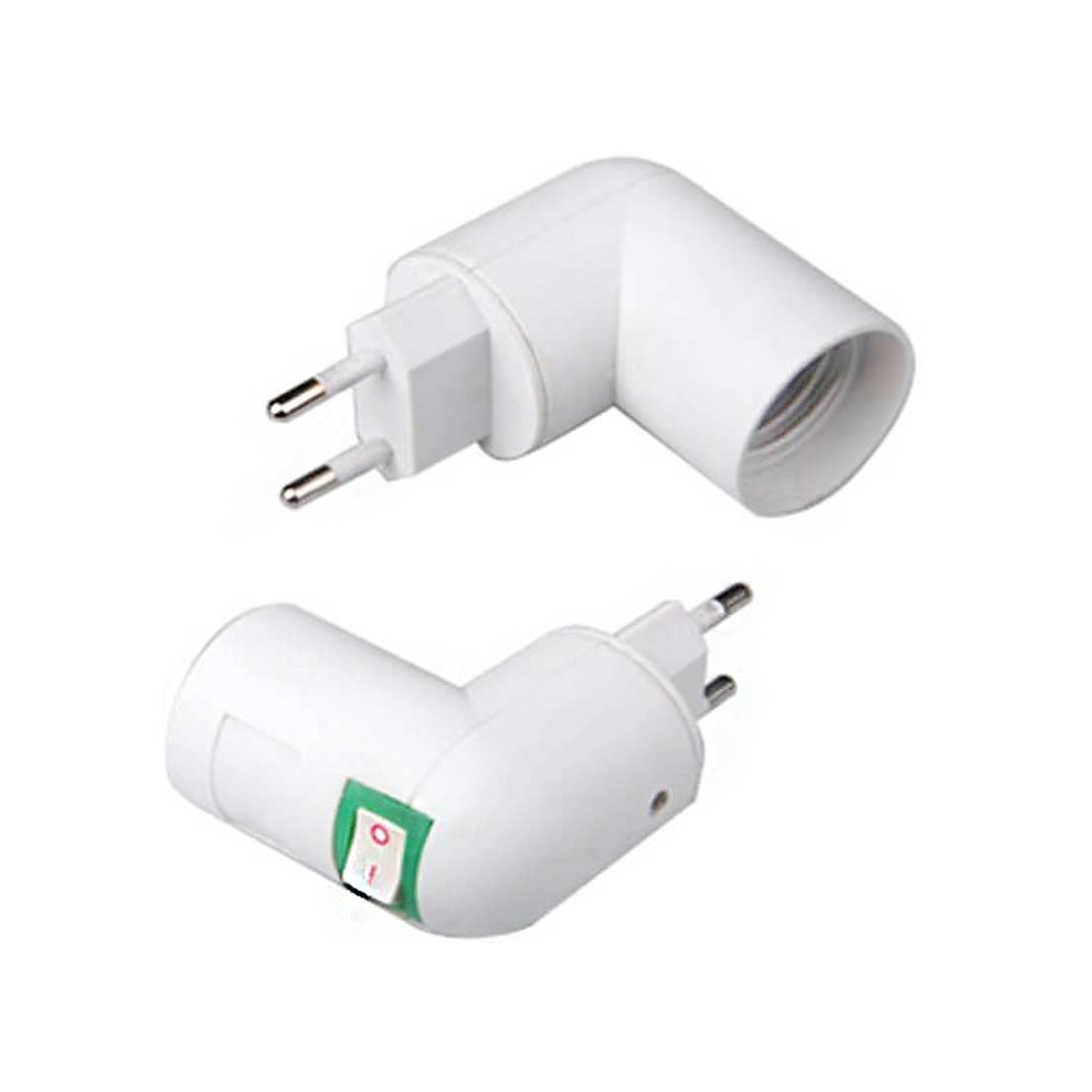 2 Dans 1 adaptateur de splitter de prise de lampe e14 - support double de  support de base d'ampoule de Y de lumière