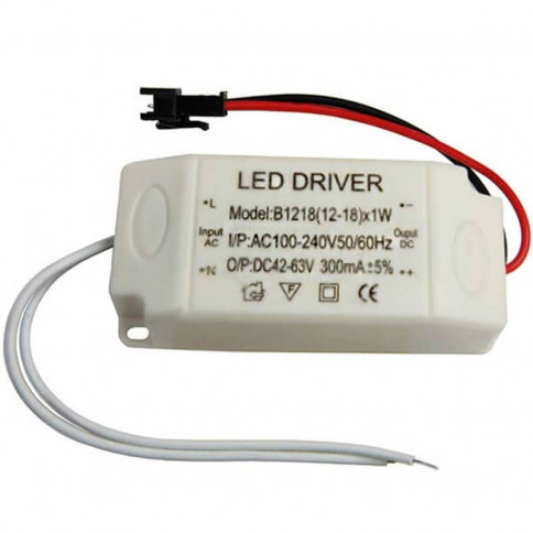  Boitier d'alimentation LED à courant constant de 12 à 18 watts 300 mA 