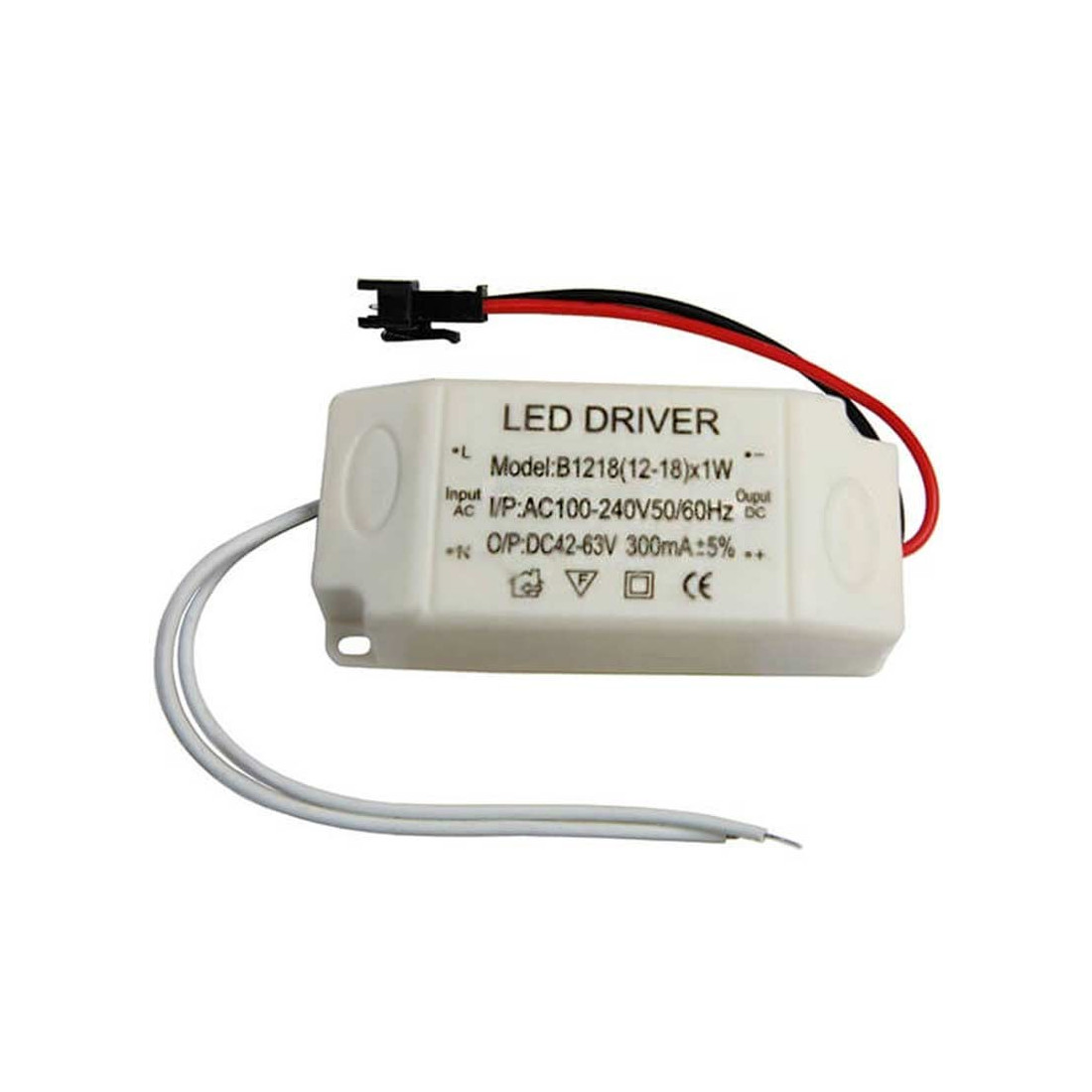 Boitier d'alimentation LED 12 à 18 watts 300 mA