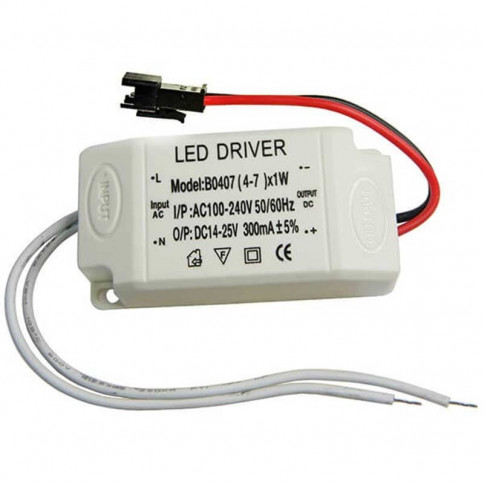 Boitier d'alimentation LED à courant constant de 4 à 7 watts 300 mA