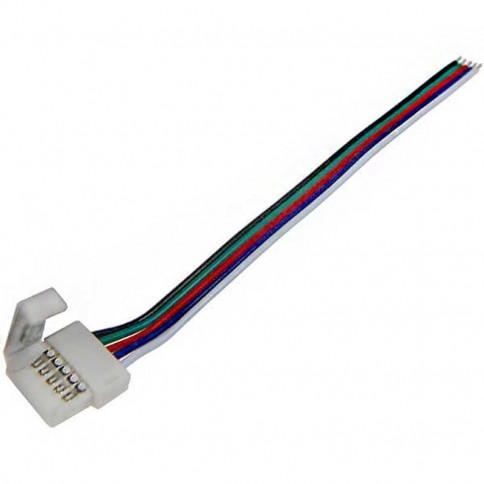 Boitier de raccordement pour Strips LED RGB W Clips-connect et câbles Circuit board à 5 pistes