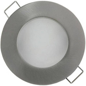  Eryon round recessed light brushed aluminium IP65 class 3