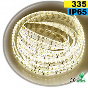 Strip Led latérale blanc chaud léger LEDs-335 IP65 120leds/m sur mesure