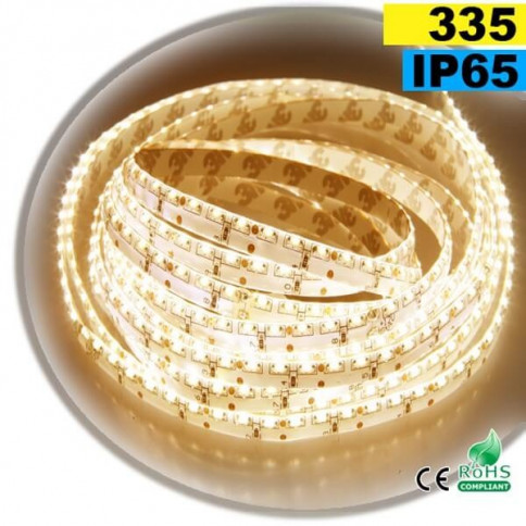  Strip Led latérale blanc chaud LEDs-335 IP65 120leds/m sur mesure 