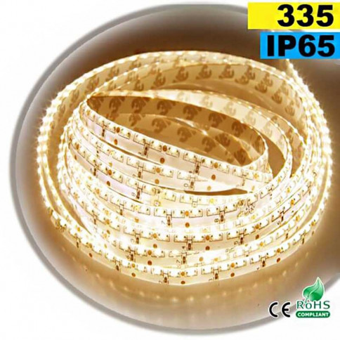  Strip Led latérale blanc chaud LEDs-335 IP65 120leds/m 5m 