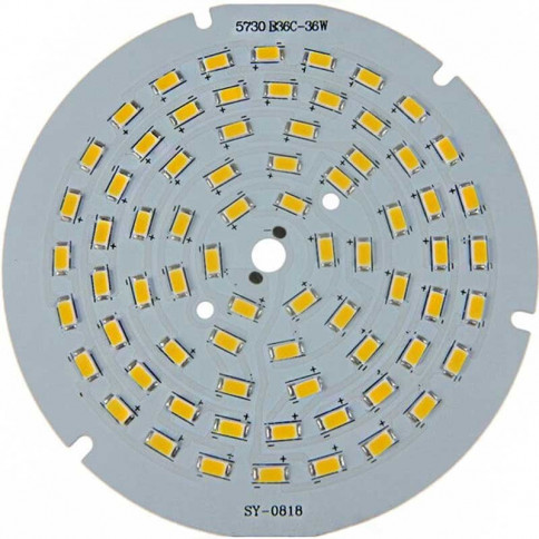  Platine 72 LEDS 5730 de 36 Watts Ø112mm 