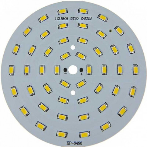  Platine 48 LEDS 5730 de 24 Watts Ø112mm 