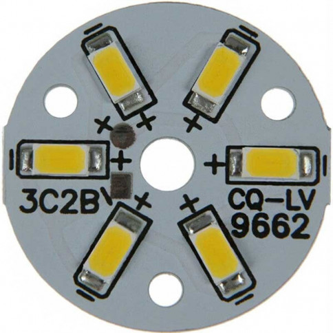 Platine 6 LED 5730 de 3 Watts Ø32mm