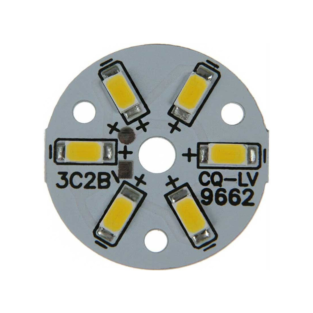 Platine 6 LEDS 5730 de 3 Watts Ø32mm