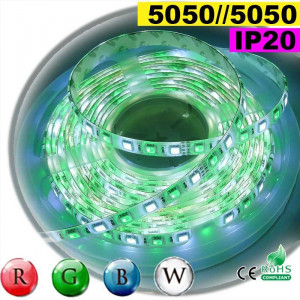  Strip Led RGB-W IP20 60leds/m SMD 5050 roll of 30 metres