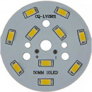  Platine 10 LEDS 5730 de 5 Watts Ø50mm 