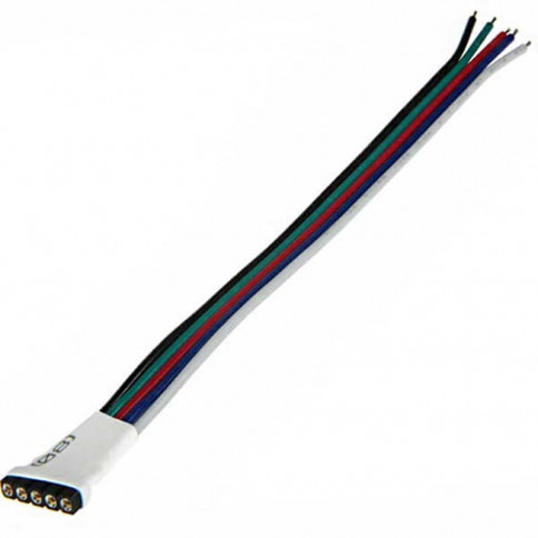  Prise 5 pins femelle avec cable pour strip LED RGB W 
