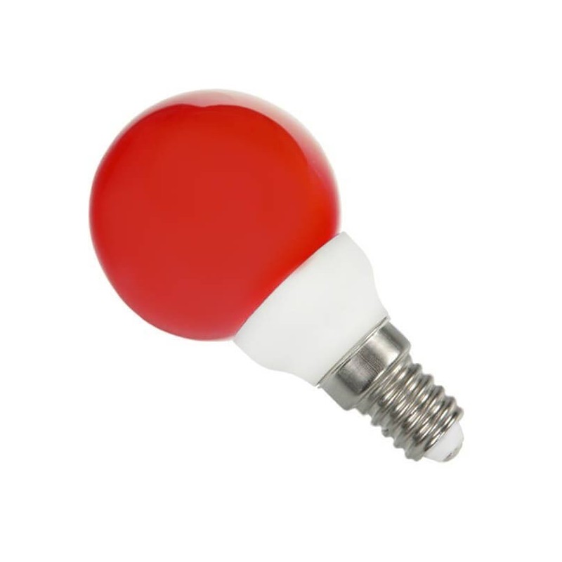 Ampoule sphérique E14 rouge 220 volts 0.5 Watt Starled