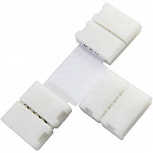  Clips-connect T-box for 10mm LED strips - 4-track circuit board at 2.4mm centres