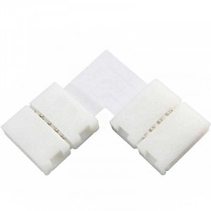  Clips-connect 90° box for 10mm LED strips - 4-track circuit board with 2.4mm centre-to-centre spacing