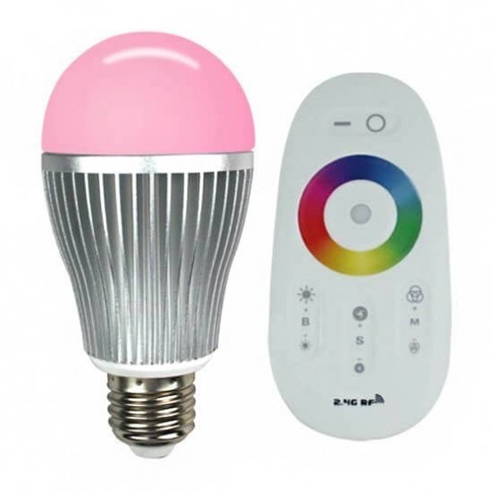 Ampoule LED RVB Sphérique E27 + tactile