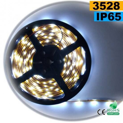 Strip LED blanc SMD 3528 IP65 60 LED/m sur mesure