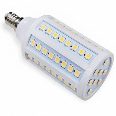 72 LED 230 volt SMD E14 12 watt dimmable bulb