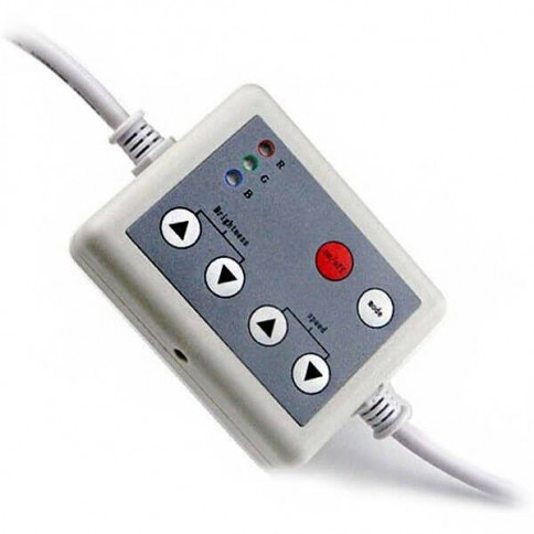 Boîtier de contrôle LED RGB manuel 6 boutons