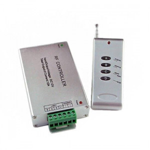 RGB controller with 4-button radio frequency remote control