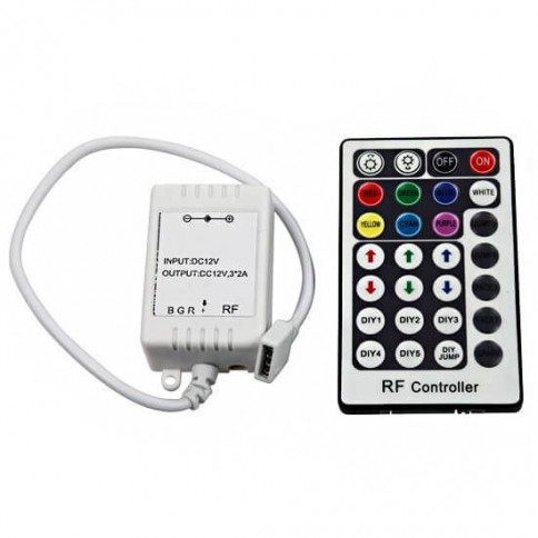 Contrôleur 12V RGB 4A par couleur Télécommande 28 touches RF